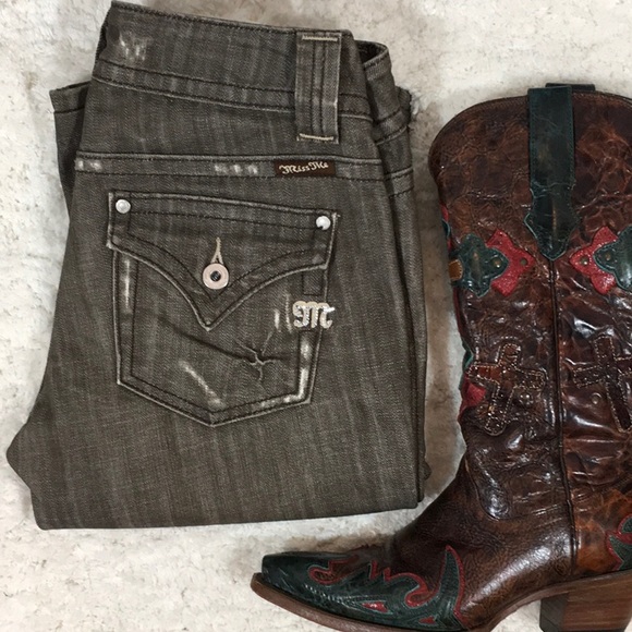 Miss Me Denim - Miss Me light brown distressed jeans